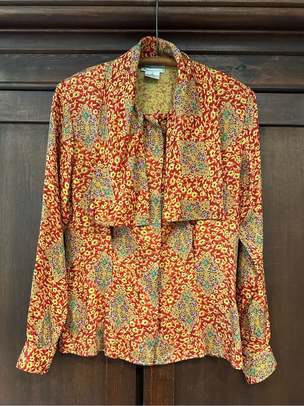 Vintage Evan Picone • women’s button down blouse • shirt • top